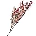 Factory Direct Craft Mauve Artificial Berry Cluster Stems With Fern Leaves - 4 Stemss