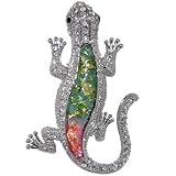 Silver Tone Salamander Animal Pin Brooch