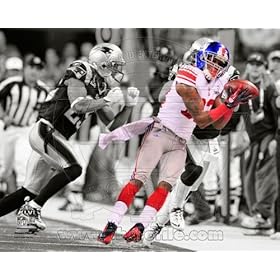  Mario Manningham - game saving catch Super Bowl XLVI NFL 8x10 Spotlight inch Photo (New York Giants)