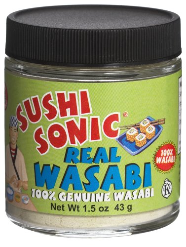 Sushi Sonic 100% Real Powdered Wasabi, 1.5-Ounce Jars (Pack of 3)