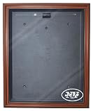 NFL New York Jets Cabinet Style Jersey Display -Brown
