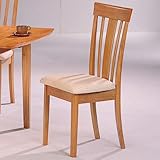 Davie Vertical Splat Back Dining Side Chair with Fabric Seat (Set of 2)