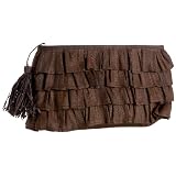 Mar Y Sol Billie Raffia Ruffle Clutch