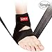 PrettyCare Ankle Brace ( New Design - Double Side Cushioning Pad ) Achilles Tendon Support Protector with Adjustable Wrap Band for Sport Protection & Pain Relief for Running Basketball for Men, Women