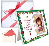 Holiday Hugs for My Awesome Uncle Christmas Picture Frame Gift Package