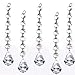 Magnificent Clear 5 Pieces Diamond Hanging Crystal Garland Wedding Strand with 6 Beads and 1.5 Pendalogue Prism Pendant Accent By CrystalPlace