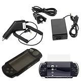 GTMax Home Travel Wall AC Charger Power Adapter + Car Charger + Black Silic ....