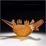 Eigenschaften Glasstudio Borowski  / Armadillo orange - Schale - Studio Line - Borowski Skulptur