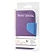 Reiko Wallet Case 3-In-1 for BLU life Play L100A with Blue Interior Leather-Like Material And Polymer Cover - Retail Packaging - Purple