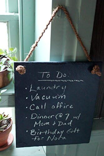 Hanging Slate Chalkboard - 10" x 12"
