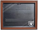 NFL Oakland Raiders Removable Face Jersey Display - Brown with Museum Quality UV Upgrade