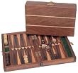 Wood Travel Backgammon Set - 6"