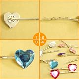 Cuteなヘアアクセ・ダイヤモンド・ハート・ヘアピン・DIAMOND HEART HAIR PIN