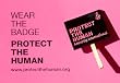 Protect The Human Pin - Pink