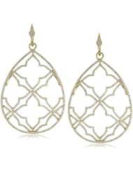 Katie Decker "Elizabeth" 18k Front Facing Diamond Hoop Earrings