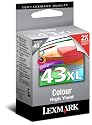 Lexmark No 43XL Ink Cartridge Colour High Yield