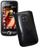 Produkt-Bild: Original Suncase Tasche fuer Samsung S8000 Jet  Leder Etui Ledertasche  (Schwarz)