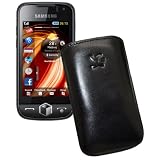 Original Suncase Tasche fuer Samsung S8000 Jet  Leder Etui Ledertasche  (Schwarz)von "Suncase"