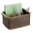 InterDesign Twillo Cutlery Caddy, Bronze/Sand