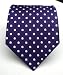 image and picture of 100% Silk Woven Royal Purple Polka Dot Tie