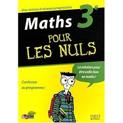 Maths 3e pour les nuls