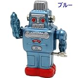 値下げしました！【ブリキのおもちゃ】『ゼンマイ ロボット』&ブルー/シルバー& 【ゼンマイロボット（ブルー）】1点 【1セット1点】