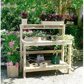 White Cedar Potting Bench by Tidewater Workshop