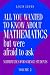 All You Wanted to Know About Mathematics but Were Afraid to Ask: Mathematics for Science Students (Volume 2)