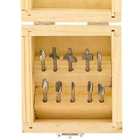 SE 10 pc. Mini Router Bits Set (For Dremel Tools): Home Improvement