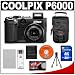 Nikon Coolpix P6000 13.5MP Digital Camera + 8GB SD Card + Precision Design Accessory Kit