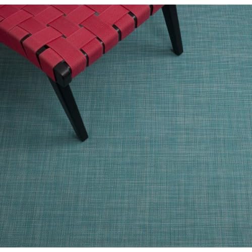 Chilewich Mini Basketweave Floormat Turquoise