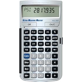 Calculated Industries 8025 Ultra Measure Master Measurement Conversion Calculator, Silver by Calculated Industries