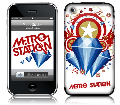  Music Skins MS-MSTA10001 iPhone 2G-3G-3GS- Metro Station- Captain America Skin