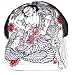 Miami Ink Original Art Work Trucker Hat