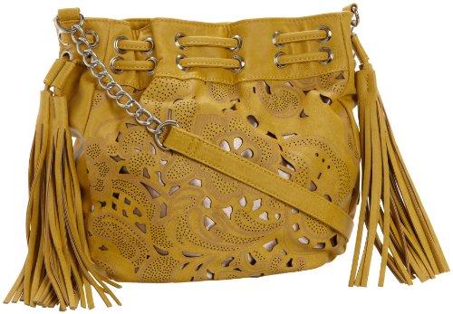 Melie Bianco Ella Embroidered Drawstring Bag