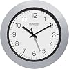 La Crosse Technology WT-3102S 10-Inch Atomic Analog Wall Clock, Silver