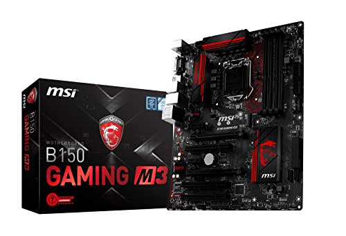 MSI Gaming Intel Skylake B150 LGA 1151 DDR4 USB 3.1 ATX Motherboard (B150 Gaming M3)