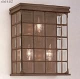Designers Fountain 6103-BZ Reflections Lantern Bronze 11-1/4 w x 14-1/2 h x 6 ext.