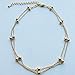 Sannysis Double Foot Chain Anklet Ankle Bracelet Barefoot Beach Foot