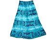 Maxi Skirts Dodger Blue Cotton Tie Dye Skirt for Women Maxi Skirts Dodger Blue Cotton Tie Dye Skirt for Women