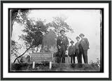 Historic Print (L): The place where Lincoln stood exposed to the fire of Earley's men, Ft. Stevens, July 12,