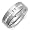 Titanium Men's Ring Wedding Band 8MM Polished With Nine White CZ Cubic Zirconia 0.25 CT Comfort Fit (Available in Sizes 8 to 12) size 8