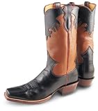 Men's Justin&reg; Italian Leather Western Boots Black / Brown