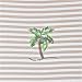 Misses Coral Bay Striped Palm Tree Embellishment Top