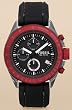 Fossil #CH2789 Men's Decker Black Dial Silicone Strap Chronograph Watch