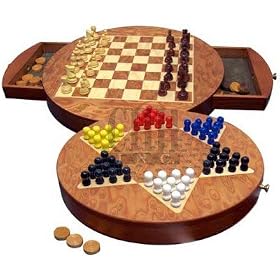 12 3-in-1 Game Set-Chinese Checkers,Chess and Checkers by Checkers