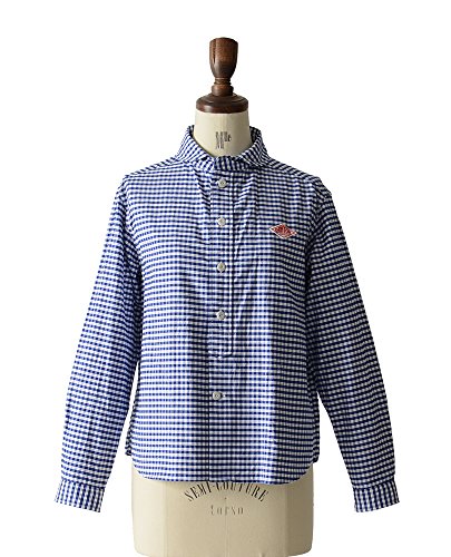 (ダントン) DANTON ラウンドカラー ギンガムチェックシャツ・jd-3580trd【全2色】【ラッピング可】【即発送可】