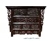 Chinese Phoenix Dragon Carving Side Table Cabinet Ass509