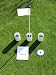 Practice Putting Green - Natural or Synthetic - Accessory Kit - 3 Cups & White Marker Flag, DVD