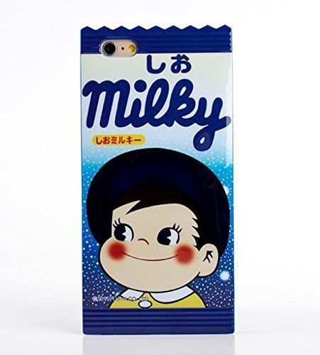 Soft TPU Case for Iphone 6 Plus, Clear Unique Milky Candy Wrapper Design Japanese Cartoon Kawaii Style Girls Boy Kids Original Gift Box Fun Creative Cute Lovely Novelty Soft TPU Case For iPhone 6 Plus 5.5 inch(Blue Boy)